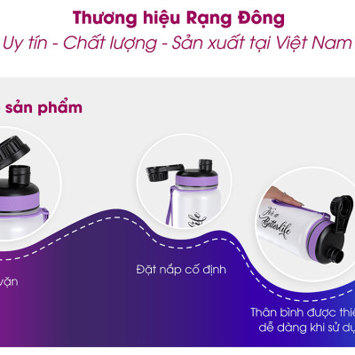 Bình nhựa đựng nước cầm tay cao cấp Rạng Đông 