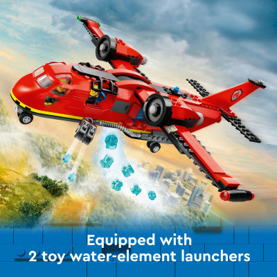 LEGO CITY 60413 Đồ chơi lắp ráp Máy bay cứu hỏa (478 chi tiết)