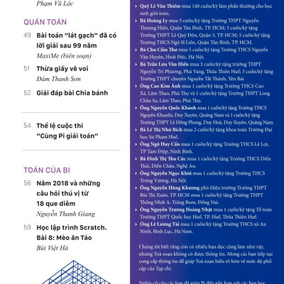 Tạp chí Pi- Hội Toán học Việt Nam số 2/tháng 2 năm 2018