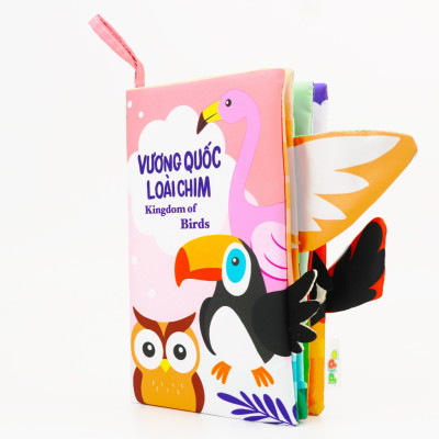 Sách Vải Tương Tác Cho Bé Đoán Đuôi Con Vật - Vương Quốc Loài Chim