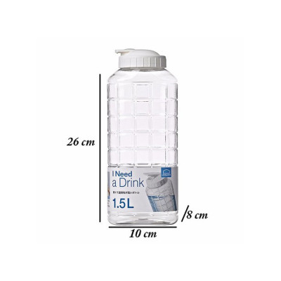 Bình nước nhựa 2,1L LocknLock P-00052, Hàng chính hãng, cấu tạo chắc chắn chống tràn, nắp mở dễ dàng - JoyMall
