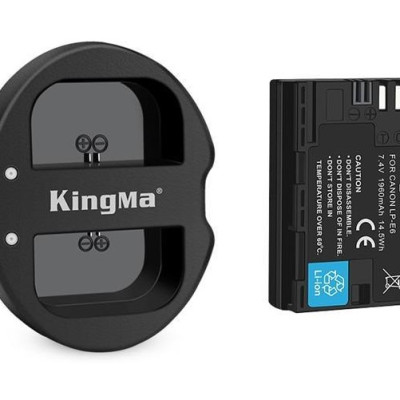 Combo 2 pin 1 sạc đôi Kingma LP-E6 hàng chính hãng.