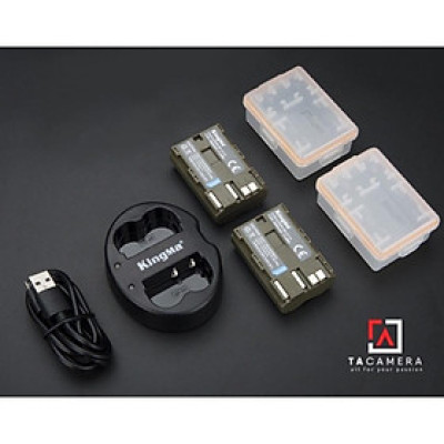 Pin - Sạc Đôi KingMa Cổng USB Cho Canon BP-511A 1600mAh - Hàng Chính Hãng 