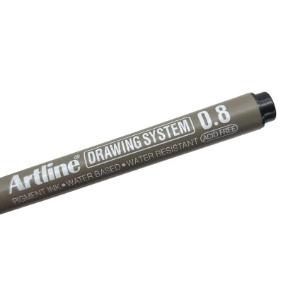 Bút Vẽ Kỹ Thuật 0.8 mm - Artline EK-238-BK - Màu Đen