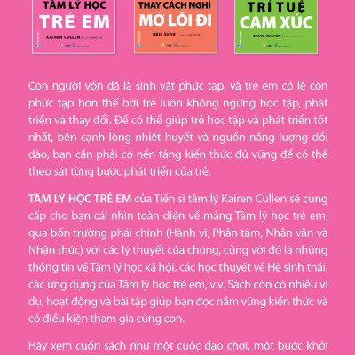 Ứng Dụng Tâm Lý Học Thực Hành - Tâm Lý Học Trẻ Em -Kairen Cullen - Vanlangbooks