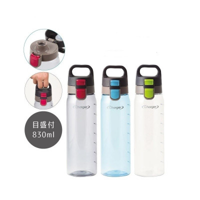 Combo bình nước Charger 830ml ( xanh lá ) làm từ nhựa tritan + cốc giữ nhiệt có nắp xoay 320ml ( màu Navy )