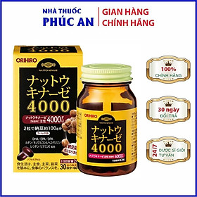 Viên uống chống đột quỵ tai biến Natto Kinase 4000FU Orihiro Nhật Bản 60 - 120 viên