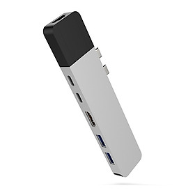 Cổng chuyển Hyper HyperDrive NET 6 in 2 USB-C Hub dành cho Macbook Pro 13" 15" 2016/2017/2018 - Hàng chính hãng