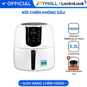 Nồi Chiên Không Dầu Lock&Lock EJF357WHT (5.2 Lít) - Hàng Chính Hãng