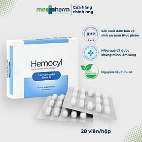 Hemocyl-TPBVSK: Giải pháp đột phá trong quản lý bệnh trĩ mà không cần phẫu thuật-Hỗ trợ cải thiện triệu chứng: đau rát, ngứa, chảy máu khi đi ngoài do trĩ. Ức chế sự phát triển vi sinh vật giúp hỗ trợ cải thiện nguy cơ nhiễm trùng thứ phát tại búi trĩ.