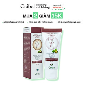 Kem Thoa Giãn Tĩnh Mạch Hỗ Trợ Giảm Đau, Sưng, Phù Chân Vascovein (tuýp 50g)