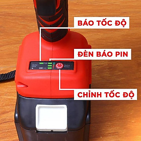 Máy Siết Bulong 199V  Đầu 2 Trong 1, Máy Bắn Bulong Không Chổi Than Khoan Tường Bắn Vít Mở Ốc Xe Pin Khỏe