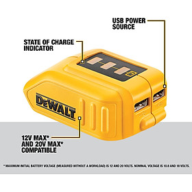 ĐẾ CHUYỂN PIN 12V-18V-20V DEWALT DCB090-KR - HÀNG CHÍNH HÃNG