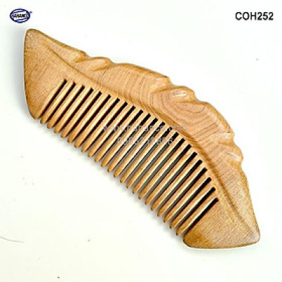 Lược gỗ Bách Xanh hình lá (Size: S - 13cm) COH252 - Chải tóc thư giãn hằng ngày - Chăm sóc tóc