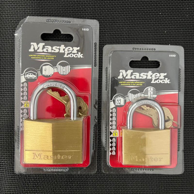 Ổ Khóa Master Lock 150 EURD Thân Đồng Rộng 50mm 2 Chìa Răng Cưa - MSOFT