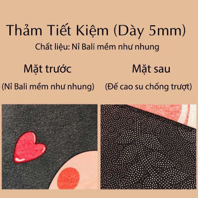Bộ 2 Thảm Chùi Chân Nhà Bếp Hoa Văn 3D Chống Trơn Trượt, Thấm Hút Nước Cực Tốt