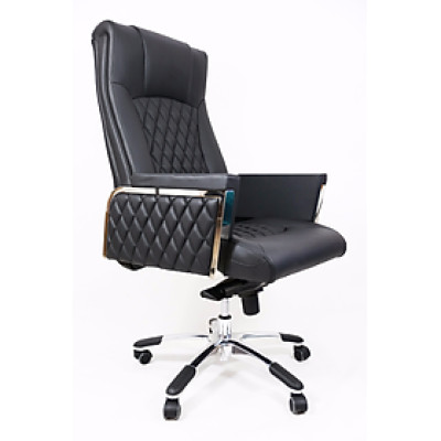 Ghế Da màu đen giám đốc cao cấp Ghế da quản lý cấp cao lưng cao nhập khẩu CM4187-P High - grade reclining director