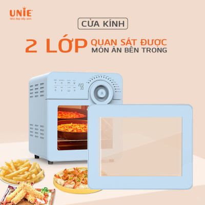 Nồi Chiên Không Dầu Unie Sky Blue Tiêu Chuẩn Đức 17 Chương Trình 14.5 Lít - Hàng Chính Hãng
