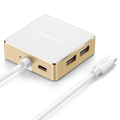 Ugreen UG30441US183TK Bộ chuyển đổi TYPE C sang 1 USB 3.0 + 2 USB 2.0 + HDMI + hỗ trợ nguồn TYPE C - HÀNG CHÍNH HÃNG