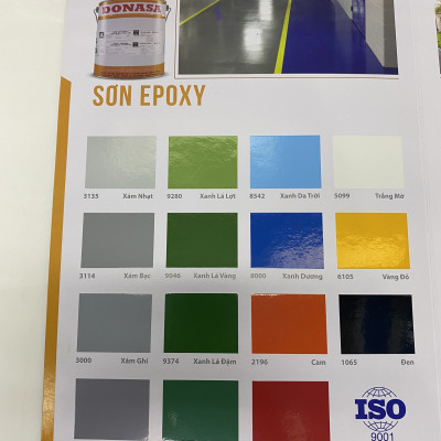 Sơn sàn bê tông Donasa /Floor coating Paint màu Xanh bạc hà DEF 9375 3L