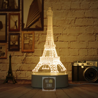 Đèn ngủ 3d, đèn trang trí hình THÁP EIFFEL