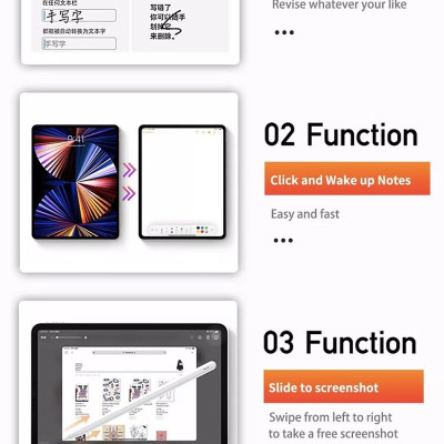 Bút Cảm Ứng Wiwu Pencil W Dành Cho iPad Pro và các dòng iPad / iPad Mini Có Sạc Không Dây Từ Tính, Có Chỉ Báo Pin Trên Thân Bút  hỗ trợ viết vẽ nghiêng hơn 60 độ, chống tì tay, trang bị nam châm hít vào iPad - Hàng Chính Hãng