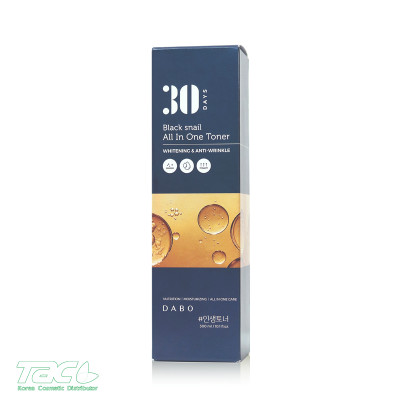 DABO Nước hoa hồng dưỡng da Ốc Sên Đen - DABO Black Snail All In One Toner 300ml Dưỡng ẩm sâu, làm sáng, làm dịu da
