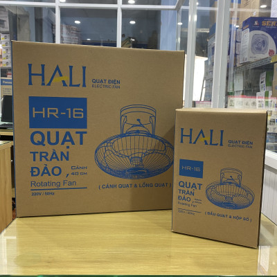 Quạt đảo trần Hali HR-16 công suất 47W sử dụng hộp số, 4 tốc độ gió - Hàng chính hãng