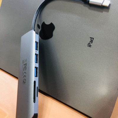 Hub Wiwu Alpha 7 in 1 USB - C Hub A731HC Đầu ra HDMI 4K, Hỗ trợ sạc PD, kết nối với điện thoại thông minh, máy tính bảng và ổ cứng của bạn để truyền dữ liệu dễ dàng - Hàng chính hãng