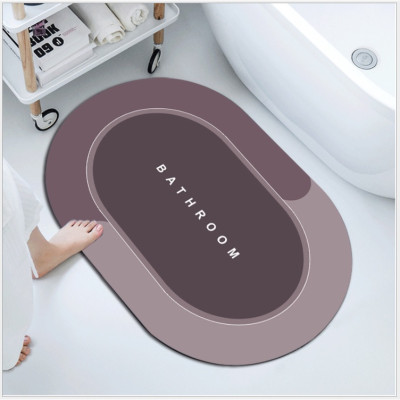 Thảm Lau Chân Silicon Siêu Mềm Siêu Dày, Siêu Thấm Nước Chất Liệu Cao Su Chống Trượt