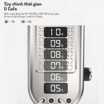 Máy pha cà phê bán tự động Espresso, Cappuccino, Latte thương hiệu HiBREW H10B cao cấp - Hàng Chính Hãng