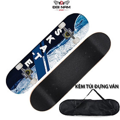 Ván Trượt Thể Thao Mặt Nhám Kích Thước 80cm Chịu Lực 120kg Đại Nam Sport  + Kèm Túi Đựng Ván (Chọn Màu)