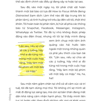 Sống Thông Minh - Kiểm Soát Sự Phân Tâm Trong Thời Đại Số Và Tận Hưởng Cuộc Sống Trọn Vẹn