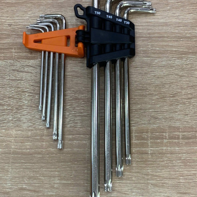 Bộ lục giác dài đầu sao torx 9 chi tiết Retta - RAT8009 Thổ Nhĩ Kỳ