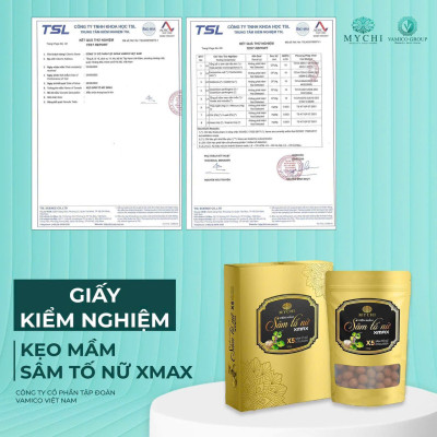 (tặng ủ môi đa năng) 5h kẹo mầm sâm tố nữ xmax Mychi