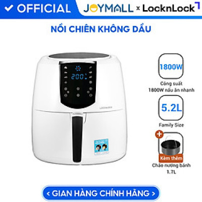 Nồi Chiên Không Dầu Lock&Lock EJF357WHT (5.2 Lít) - Hàng Chính Hãng