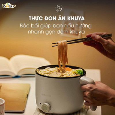 Nồi lẩu điện đa năng 1.2L Bear DRG-C12K1 - Hàng chính hãng - Chỉ giao HCM