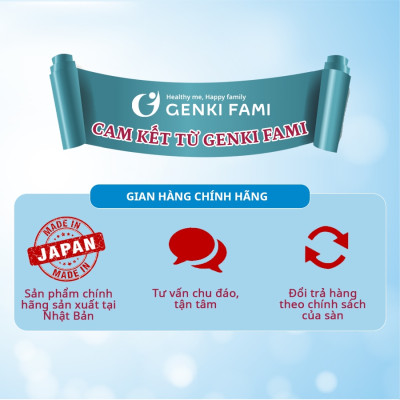 Combo Viên Uống Dầu Gan Cá Mập Omega 3, Bổ Mắt, Bổ Não, Tốt Cho Tim Mạch, Genki Fami Nhật Bản Hộp 90 Viên