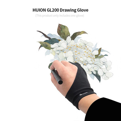 Găng tay Huion GL200 vẽ kích thước tự do bằng hai ngón tay chống thấm mồ hôi  dành cho đồ họa máy tính bảng Huion Graphics