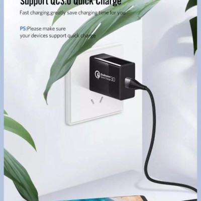 Ugreen UG50874ED017TK 2M màu Xám Cáp sạc truyền dữ liệu USB 2.0 sang MICRO USB đầu mạ thiếc - HÀNG CHÍNH HÃNG