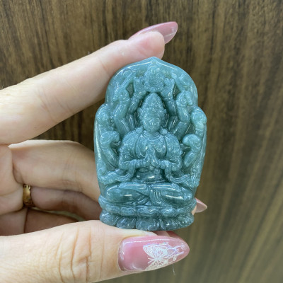 Mặt dây chuyền thiên thủ thiên nhãn lam ngọc loại A|phongthuygiaphat