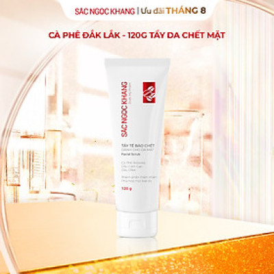 Tẩy tế bào chết cà phê cho da mặt Sắc Ngọc Khang 120g hỗ trợ da mềm mịn và rạng rỡ