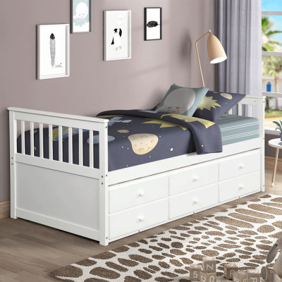 [Miễn phí vận chuyển, lắp đặt] Giường tầng thấp xuất khẩu Lincoln 1m/1m-IBIE