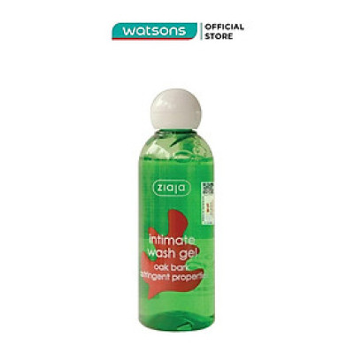 Dung Dịch Vệ Sinh Ziaja Vỏ Sồi Intimate Wash Gel Oak Bark Astringent Properties 200ml