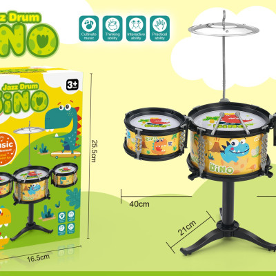 Bộ Đồ Chơi Trống Jazz 3 Trống Giúp Bé Cảm Thụ Âm Nhạc Sớm