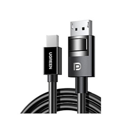 Ugreen UG80663DP117TK 1.5M 8k60hz 4k144hz 2k240hz Màu Đen Cáp chuyển Mini Displayport v2 sang DP Displayport 1.4 - HÀNG CHÍNH HÃNG