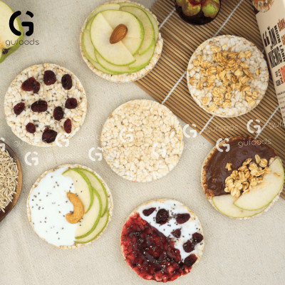 [Vị Huyền Mễ, Nguyên Bản, Yến Mạch] - Bánh Gạo Lứt Ăn Kiêng GUfoods 170g - Tập Gym, Giảm Cân, Thực Dưỡng, Eat Clean, Ăn Vặt Healthy, Không Chiên Dầu