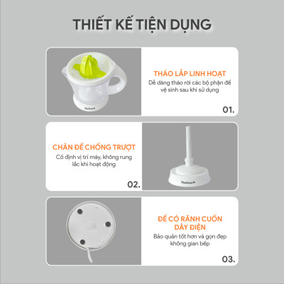 Máy Vắt Cam BlueStone CJB-1129 1 Lít 40W - Hàng Chính Hãng