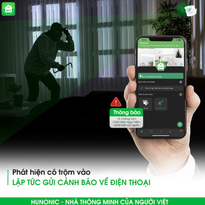 Thiết bị Hunonic CT01 chống trộm và báo khách đa năng - Hàng chính hãng