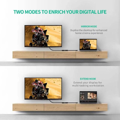 Ugreen UG2011820118TK Màu Đen Đầu chuyển đổi DVI 24 + 1 sang HDMI âm - HÀNG CHÍNH HÃNG